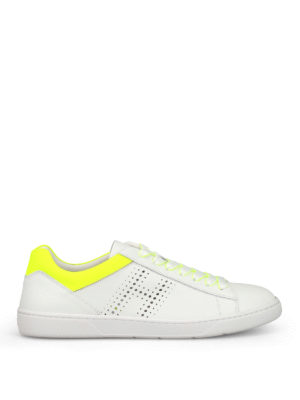 HOGAN: sneakers - Sneaker R327 con dettagli fluo