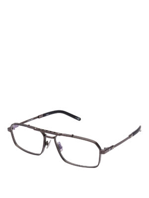 HUBLOT: Glasses - Bronze titanium rectangular eyeglasses