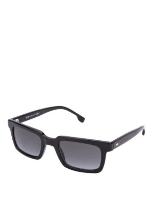 Hugo Boss: sunglasses - Black rectangular sunglasses