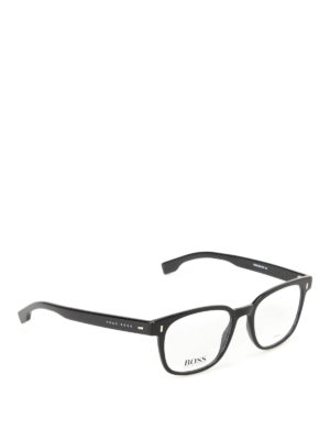 Hugo Boss: sunglasses - Squared lenses black frame glasses