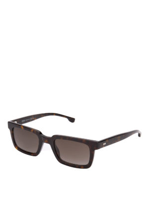 Hugo Boss: sunglasses - Tortoise rectangular sunglasses