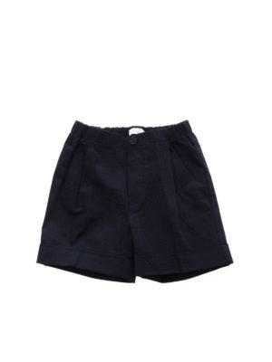 Il Gufo: shorts - Turned-up bermuda in blue