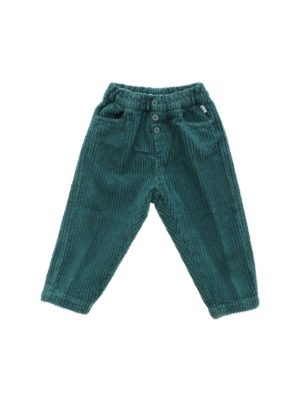 Il Gufo: trousers - Green corduroy trousers