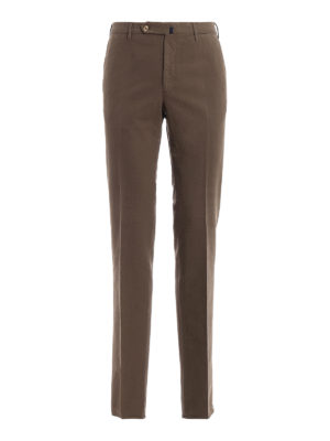 INCOTEX: pantaloni casual - Pantaloni in cotone a vestibilità regolare
