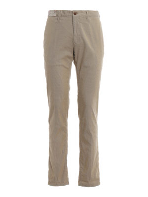 INCOTEX: pantaloni casual - Pantaloni Slacks in cotone stretch beige