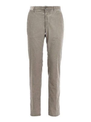 INCOTEX: casual trousers - Slacks cotton velvet chino trousers