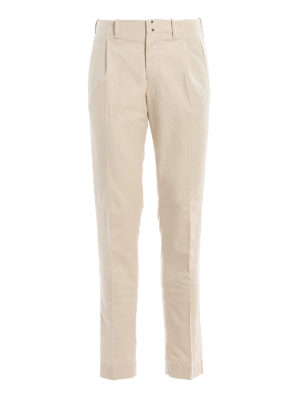 INCOTEX: casual trousers - Verve cotton twill trousers
