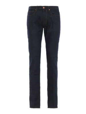 INCOTEX: jeans skinny - Jeans Sky Slim color indaco