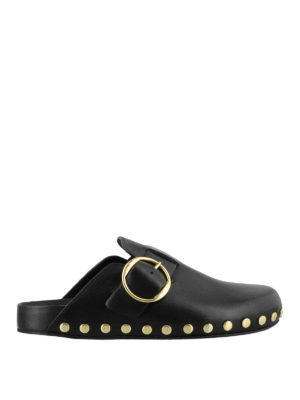 ISABEL MARANT: sabot - Sabot Mirvin con borchie dorate