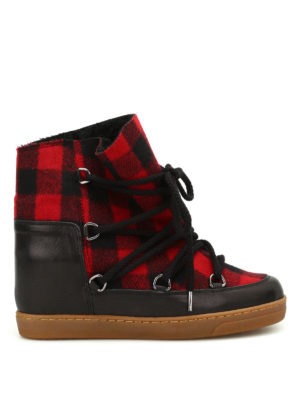 ISABEL MARANT: dopo sci - Stivali Nowles con inserto tartan