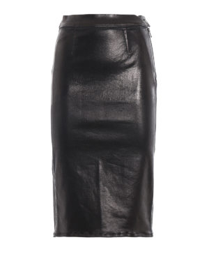 J BRAND: Faldas media pierna y semilargas - Falda Semilarga - Negro