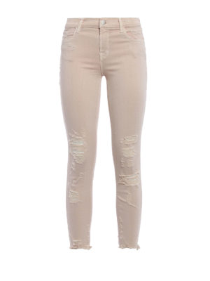 J BRAND: jeans skinny - Jeans capri a vita media