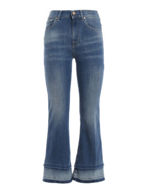 JACOB COHEN: jeans bootcut - Jeans crop Frida in cotone stretch