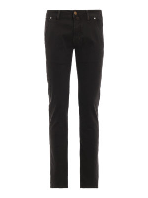 JACOB COHEN: pantaloni casual - Pantaloni modello 613 testa di moro