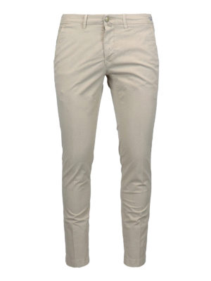 JACOB COHEN: casual trousers - Lion beige stretch cotton trousers