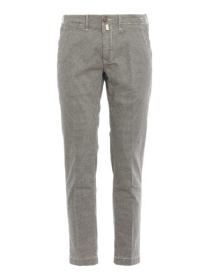 JACOB COHEN: pantaloni casual - Pantaloni Lion Comf con micro fantasia