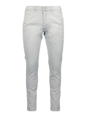 JACOB COHEN: casual trousers - Lion grey stretch cotton trousers