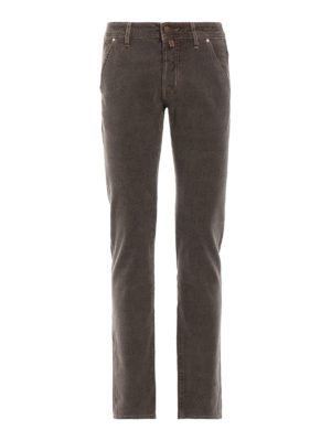JACOB COHEN: pantaloni casual - Pantaloni cinque tasche in fustagno