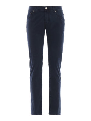 JACOB COHEN: pantaloni casual - Pantaloni Style 622 blu