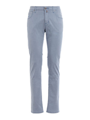 JACOB COHEN: pantaloni casual - Pantaloni con dettagli check Style 622
