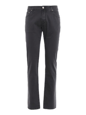 JACOB COHEN: pantaloni casual - Pantalone Style 622 grigio scuro