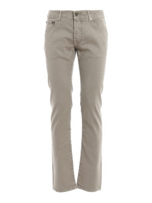 JACOB COHEN: pantaloni casual - Pantalone Style 622 in lino e cotone