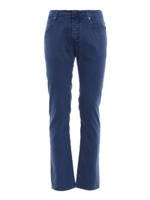 JACOB COHEN: pantaloni casual - Pantaloni Style 622 in lino e cotone