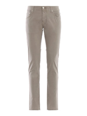 JACOB COHEN: pantaloni casual - Pantaloni Style 622 slim beige chiari