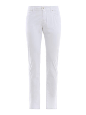 JACOB COHEN: pantaloni casual - Pantaloni Style 622 bianchi