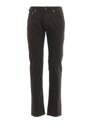 JACOB COHEN: casual trousers - Style 688 cotton patterned trousers