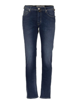 JACOB COHEN: skinny jeans - Five pocket faded Style 688 jeans