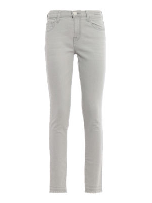 JACOB COHEN: jeans skinny - Jeans skinny Kimberly Crop in denim grigio