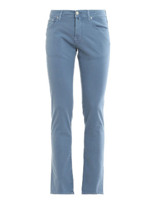 JACOB COHEN: straight leg jeans - 688 stretch cotton jeans