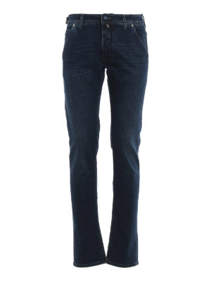 JACOB COHEN: straight leg jeans - Style 613 denim five pocket jeans