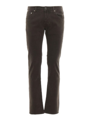 JACOB COHEN: straight leg jeans - Style 622 brown jeans