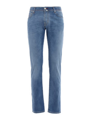 Jacob Cohen: straight leg jeans - Style 622 comfort light wash jeans