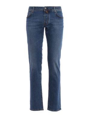 Jacob Cohen: straight leg jeans - Style 622 comfort medium wash jeans