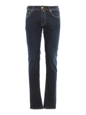 JACOB COHEN: straight leg jeans - Style 622 dark jeans