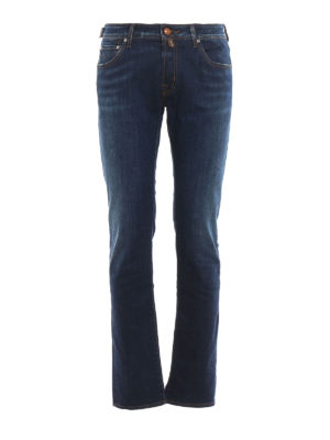 JACOB COHEN: straight leg jeans - Style 622 dark jeans