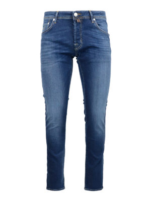 JACOB COHEN: straight leg jeans - Style 622 stretch denim jeans