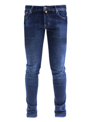 JACOB COHEN: straight leg jeans - Style 622 used effect jeans