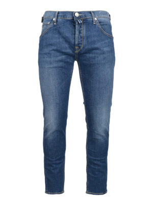 JACOB COHEN: straight leg jeans - Style 682 stretch denim jeans