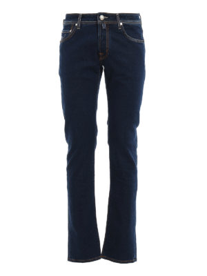 JACOB COHEN: straight leg jeans - Style J622 Comf dark jeans