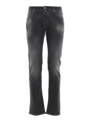 JACOB COHEN: straight leg jeans - Style J662 Comf grey jeans