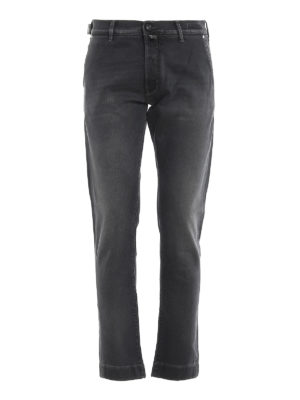 JACOB COHEN: straight leg jeans - Style J676 Comf grey jeans
