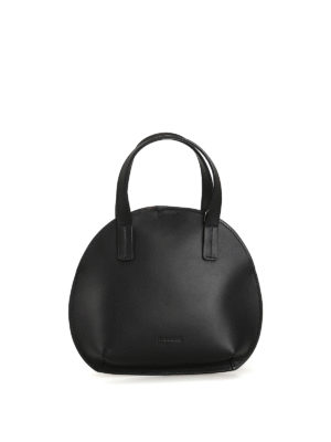 JIL SANDER: borse a tracolla - Borsa a tracolla in pelle di vitello nera