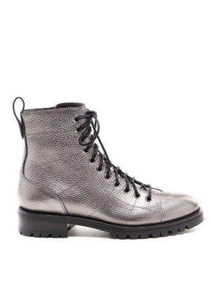 JIMMY CHOO: ankle boots - Cruz laminated leather booties