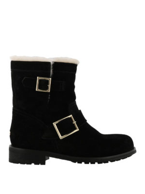 JIMMY CHOO: tronchetti - Stivaletti Youth in shearling
