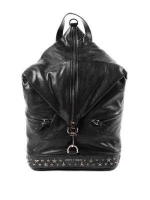 JIMMY CHOO: zaini - Zaino Fitzroy in pelle con stelle