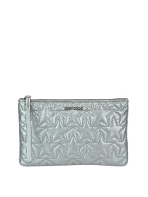 JIMMY CHOO: pochette - Busta Hartiel in nappa metallizzata